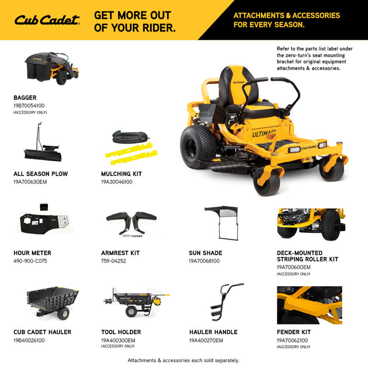 Cub cadet zt1 48 sale