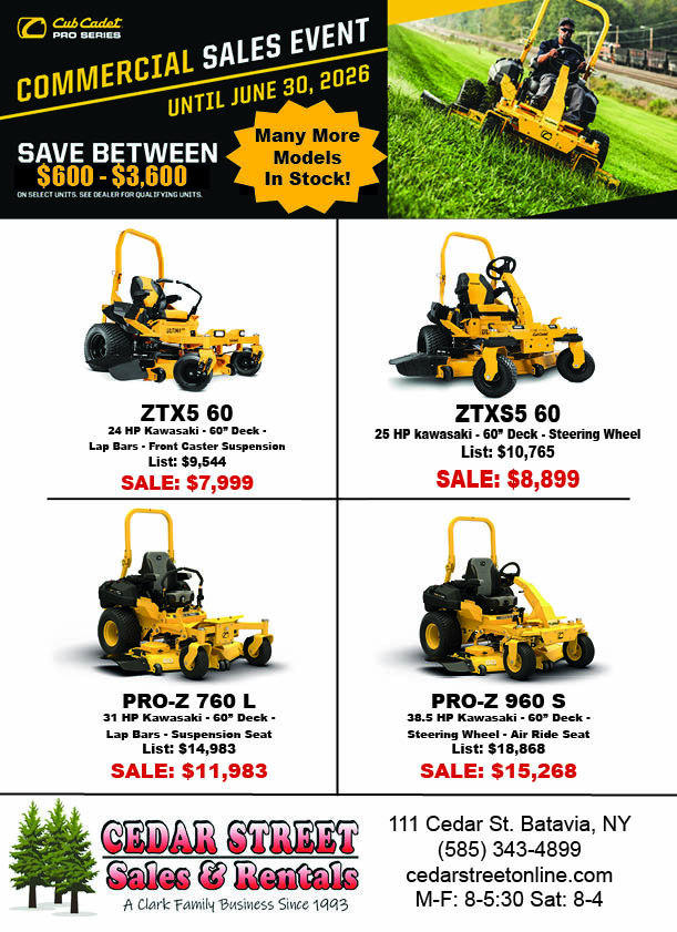 Cedar Street Sales & Rentals | Batavia, NY